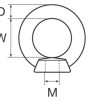 16mm Edelstahl-Augenschraube