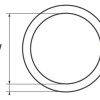 5x50mm Marine-Grade Stainless Steel Round Ring