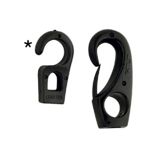 Crochet Élastique Noir 8mm