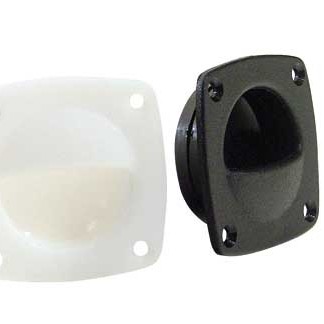 Flush Mount Plast-handtag 57x57mm Vit Flush Mount Plast-handtag 57x57mm Vit