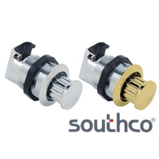 Southco Flush-Mount Turn Knob Latch 32x47mm - Chrome