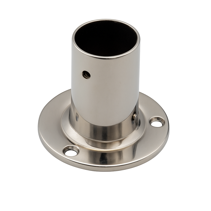 Stainless Steel 90° Round Base Railing Tube - 22mm Stainless Steel 90° Round Base Railing Tube - 22mm