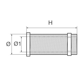 White Long Plastic Thru-Hull Connector 33 x 155 mm White Long Plastic Thru-Hull Connector 33 x 155 mm
