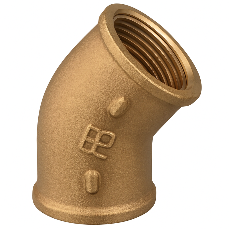 Premium 45° Brass Female-Female Elbow