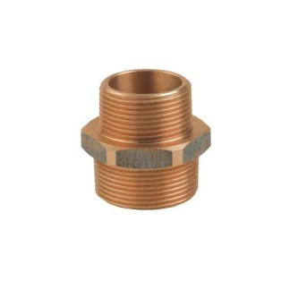 Premium Double Reducing Brass Nipple 1 1/4 Premium Double Reducing Brass Nipple 1 1/4