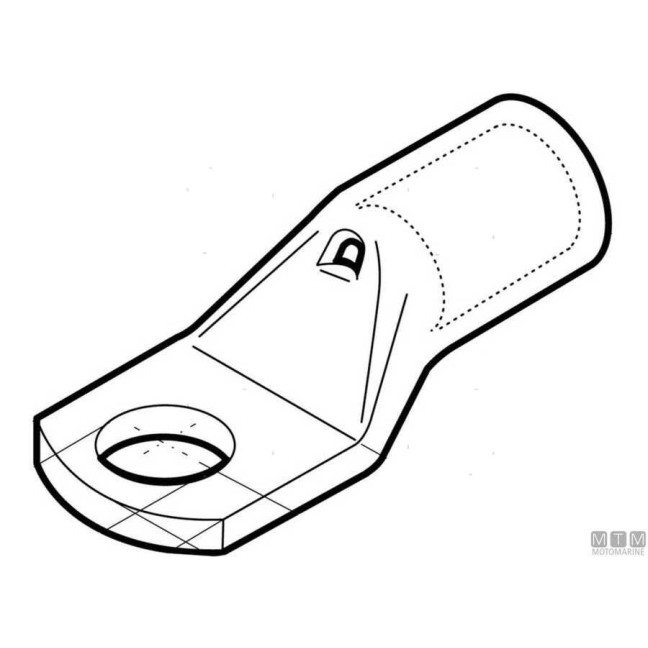 Tinned Copper Eye Terminal for Battery Cables Tinned Copper Eye Terminal for Battery Cables