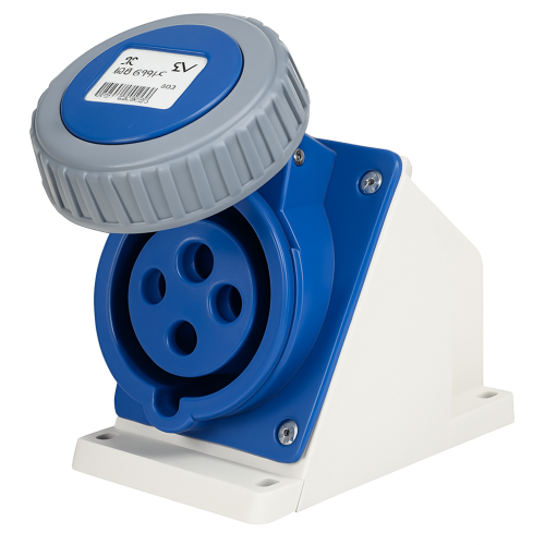 Kültéri elektromos csatlakozó IP67 3-pólusú 32 ampert