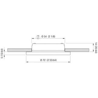 Fehér LED reflektor Quick Ted N 72mm 3000K Fehér LED reflektor Quick Ted N 72mm 3000K