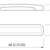 LED svjetlo od nehrđajućeg čelika, brza plocica - ip68 12-24v 68 x 14 x H8mm bijela