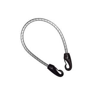 Rugalmas shock-kábelek 2 fekete horoggal, 6 mm x 50 cm