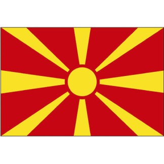 Steagul Macedoniei din poliester 20x30 cm