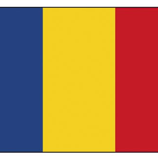 Polyesterflag Rumænien 30 x 45 cm
