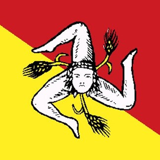 Polyester Flag Sicilien 20x30 cm Polyester Flag Sicilien 20x30 cm