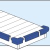 Protector Flotante Azul para Muelle 250x60mm Protector Flotante Azul para Muelle 250x60mm