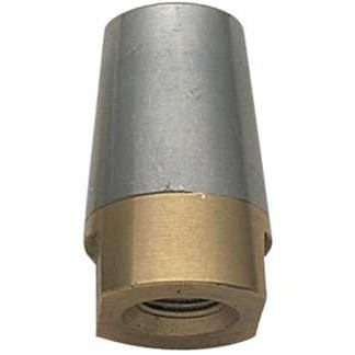 Anodă completă în formă de ogivă cu bază filetată din bronz pentru axa de 30 mm