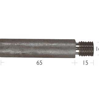 Cink skeg anoda za Cummins motor 18 x 65 mm