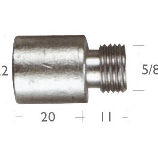 Caterpillar Pencil Anode with Cap (22x20mm) Caterpillar Pencil Anode with Cap (22x20mm)