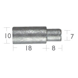 Anoda s čepom za glavu Aifo-Fiat motor (10x18mm) 44/700 I/C