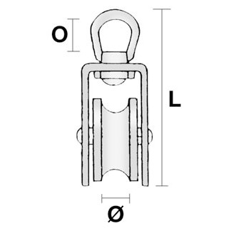 Mooring Blocks 12mm Line 2300kg Inox