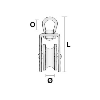 Mooring Blocks 12mm Line 2300kg Inox Mooring Blocks 12mm Line 2300kg Inox