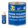 Résine Polyester Maritime avec Durcisseur 0.75L