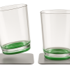 Magnetic Drink Glass Set with Grey Base - 82 x H100mm (2pcs)