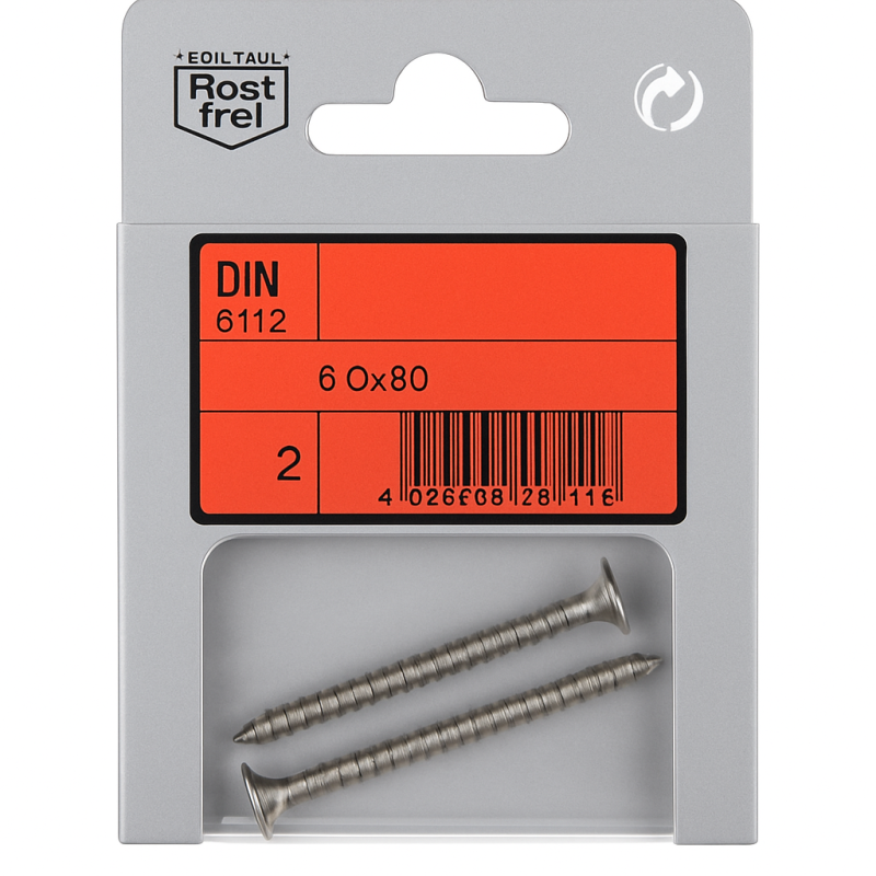 Paketti Jyrkät Litteäpää Chipboard Ruuvit A4 DIN 6112 3,5x40mm 8 kpl Paketti Jyrkät Litteäpää Chipboard Ruuvit A4 DIN 6112 3,5x40mm 8 kpl