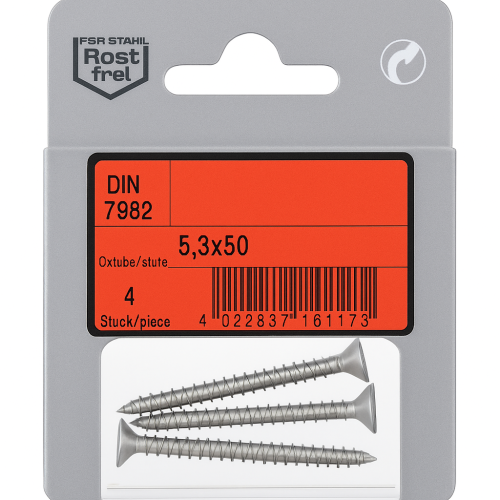 Pak flad hoved skrue med tappe Phillips A4 DIN 7982 4,2x16mm 12stk Pak flad hoved skrue med tappe Phillips A4 DIN 7982 4,2x16mm 12stk