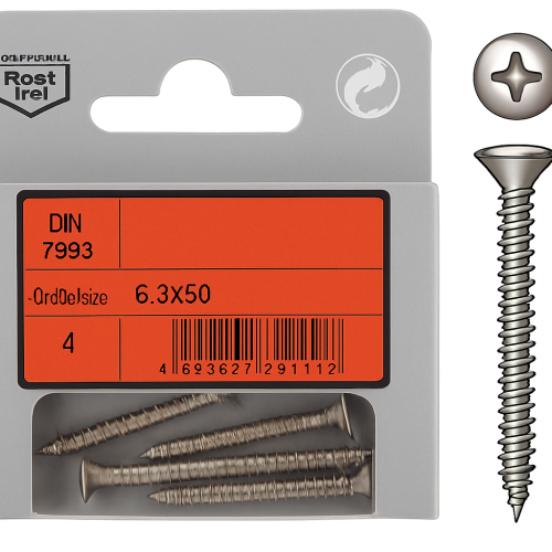 Set of 10 Oval Head Tapping Screws A4 DIN 7983 4.8x25mm