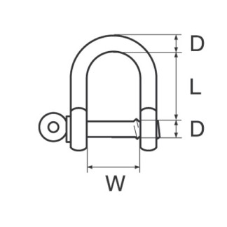 Galwanizowany Hak Stalowy D6