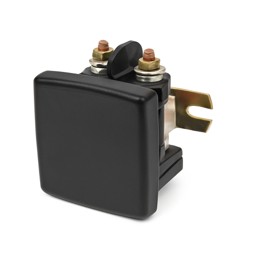 Reléakun erotin 100 amp 12v kahdelle akulle
