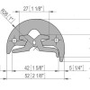 Capa inoxidável para radial 40