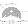Capa inoxidável para radial 40