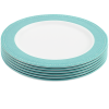 Set von 6 Aqua Melamin Tellern - 27cm