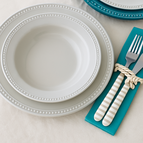 Harmony Pearl 21cm Deep Melamine Dishes - Set of 6 Harmony Pearl 21cm Deep Melamine Dishes - Set of 6