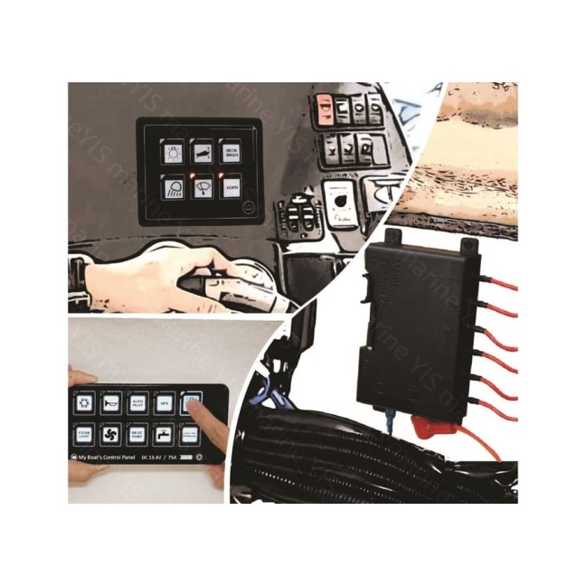 IP67 Waterproof Digital Panel with 6 Touch Switches IP67 Waterproof Digital Panel with 6 Touch Switches