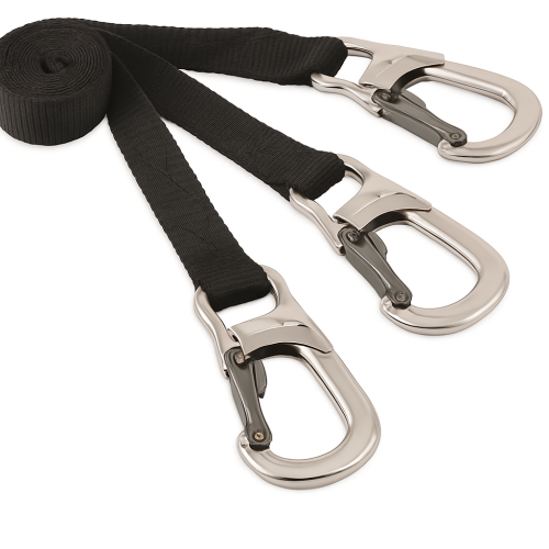 Elastic Safety Line with Triple Hooks 140-200mm