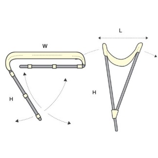 Premium 2-Arch Bimini Top - White Aluminum