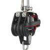 Triple Swivel Pulley with Cam Cleat & Becket 28mm