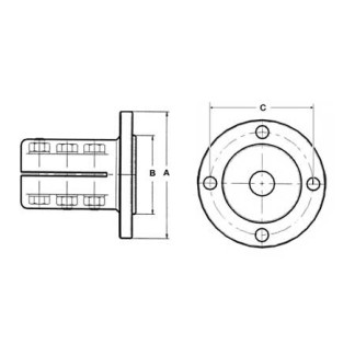 Kruta spojka 35mm za Yanmar KM5-A Kruta spojka 35mm za Yanmar KM5-A