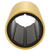 Water-Lubricated Brass Shaft Bearings 47.62 x 66.67 x 190.49mm