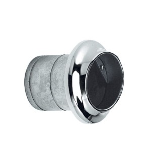 Saída de escape de aço inoxidável 100 mm com aba de borracha