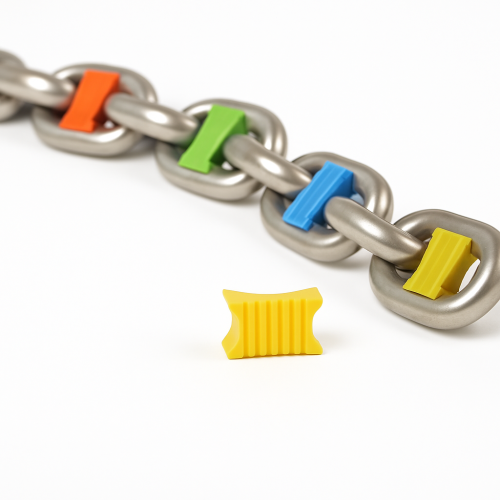 Yellow 12mm Chain Markers - Pack of 8