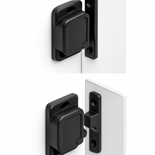 Reinforced Black Cabinet Catch 48 x 28 x H14mm