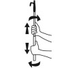 Adjustable Telescoping Boat Hook 130-240cm Aluminium