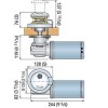 Quick Rider R1 500W 12V Low Profile Windlass - 6mm Chain