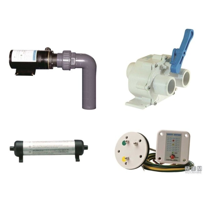 98L Ozean Form Abwassertank mit 24V Zerkleinerungspumpe 98L Ozean Form Abwassertank mit 24V Zerkleinerungspumpe