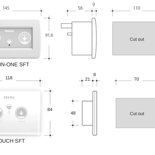 Tecma Silence Plus 2G Marine Toilet with SFT Panel