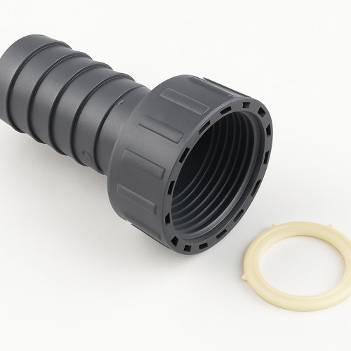 G 3/4 x 10 Thread Hose Connector with F Lock Nut G 3/4 x 10 Thread Hose Connector with F Lock Nut