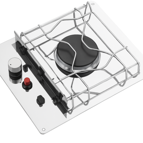 Techimpex Lipari 2-Burner Stainless Steel Cooker 470 x 340 mm